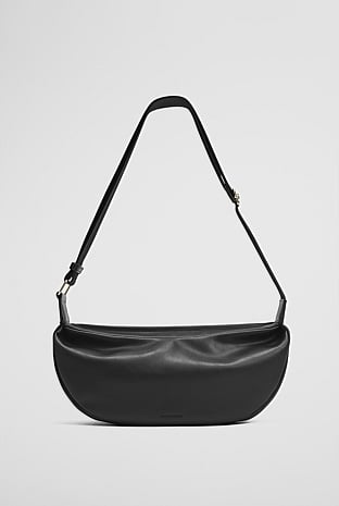 Recycled Polyester Blend Crescent Crossbody
