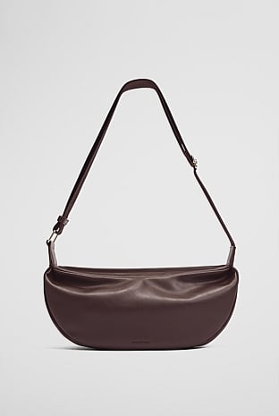 Recycled Polyester Blend Crescent Crossbody