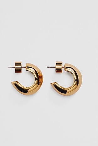 Large Molten Hoop Earring