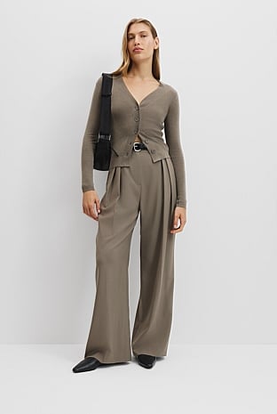 Australian Merino Wool Silk Cardigan