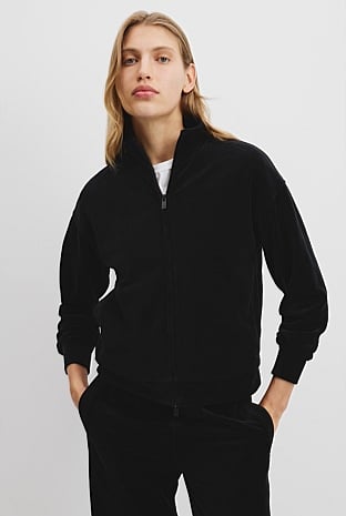 Velour Track Jacket