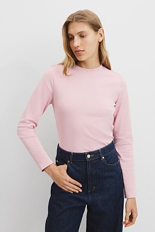 Australian Cotton Long Sleeve Slim Fit T-Shirt