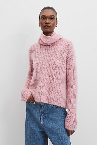 Funnel Neck Lofty Knit