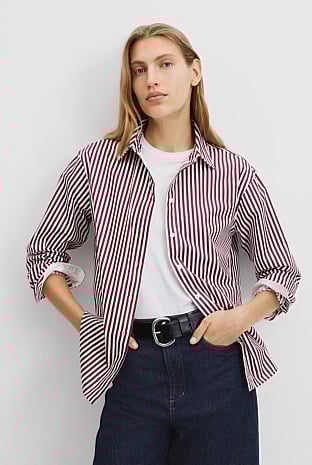 Australian Cotton Stripe Oxford Shirt