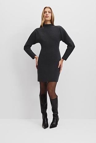 Compact Wool Knit Dress