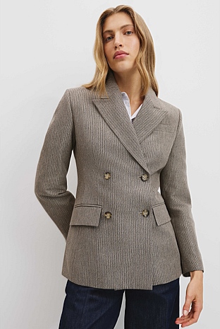 Contour Stripe Blazer