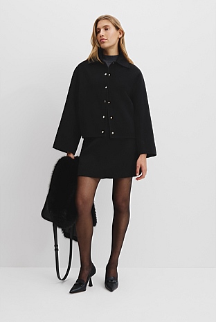 Soft Crop Snap Jacket