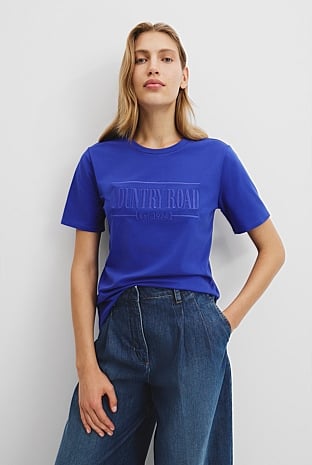 Verified Australian Cotton Heritage Embroidered T-Shirt