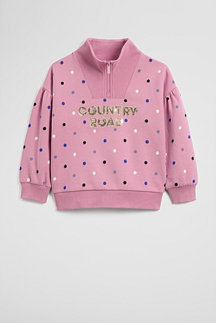 Star Half Zip Sweat