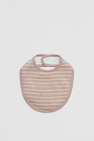 Organically Grown Cotton Waffle Bib