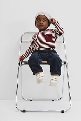 Organically Grown Cotton Long Sleeve Pocket T-Shirt