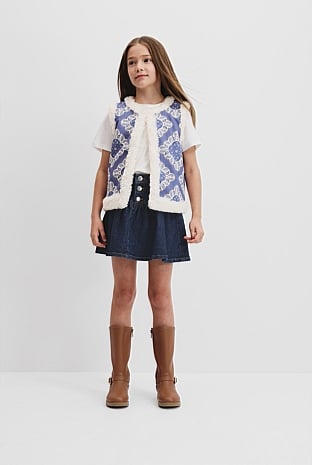 Paisley Sherpa Vest
