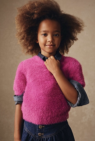 Fluffy Knit Top