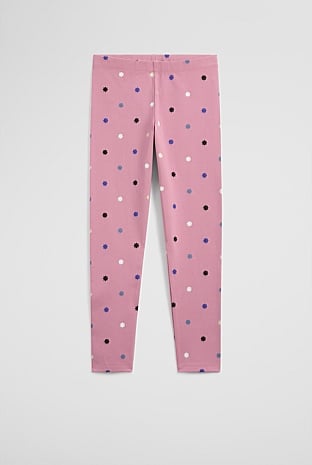 Organically Grown Cotton Blend Star Legging