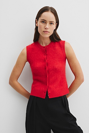High Pile Knit Vest