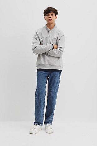 Teen Placket Detail Sweat