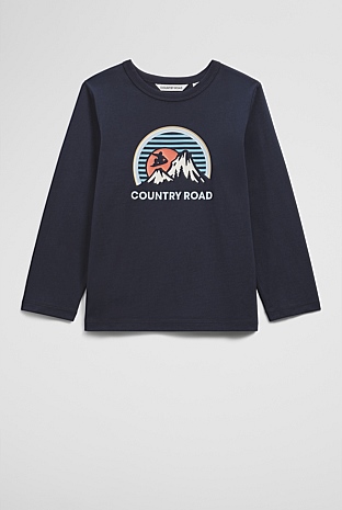 Organically Grown Cotton Snowboard T-Shirt