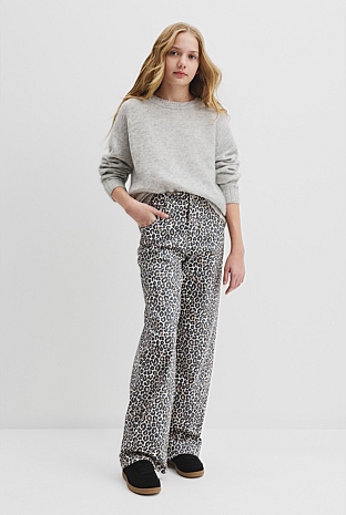 Teen Leopard Print Jean