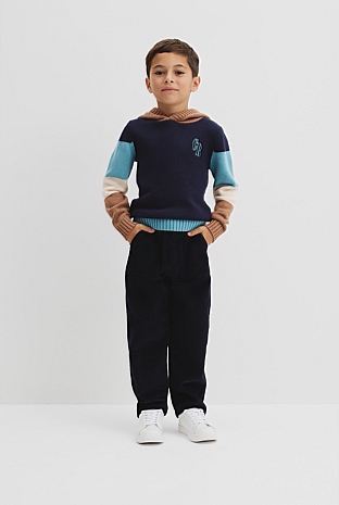 Stripe Hooded Knit