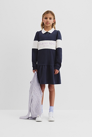 Organically Grown Cotton Logo Rugby Dress