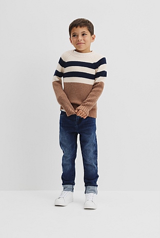 Contrast Stripe Knit