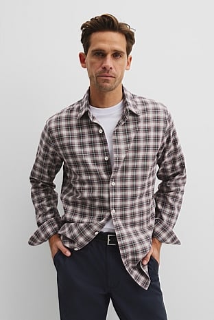 Regular Fit Australian Good Earth Cotton Flannel Shirt