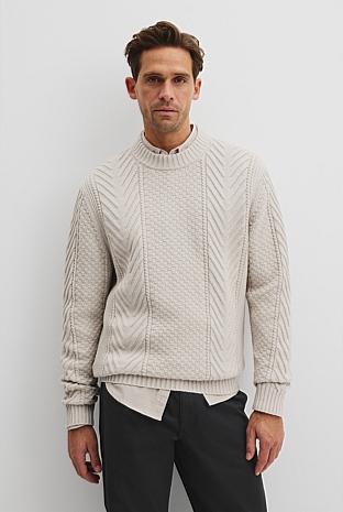 Australian Cotton Blend Cable Knit