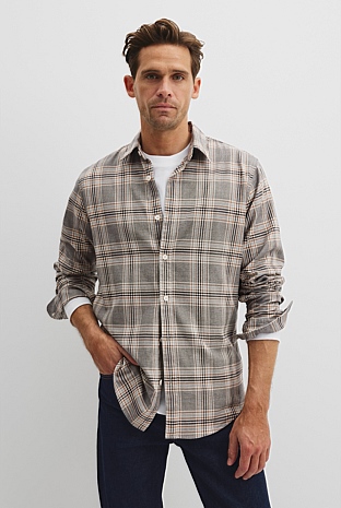 Regular Fit Australian Good Earth Cotton Flannel Shirt