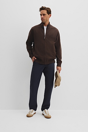 Relaxed Zip Through Sweat