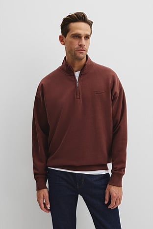 Oversized Half Zip Sweat