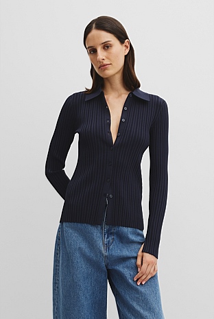 Pointelle Knit Shirt