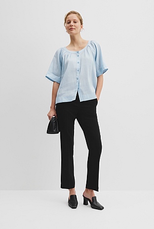 Soft Round Neck Blouse