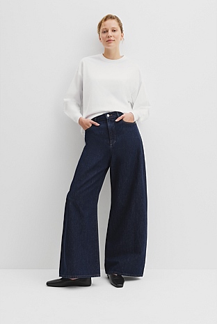 Australian Cotton Long Sleeve Relaxed T-Shirt