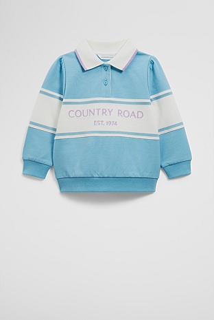 Organically Grown Cotton Logo Rugby Top
