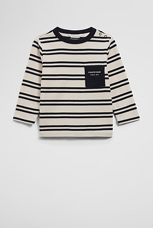 Organically Grown Cotton Long Sleeve Pocket T-Shirt