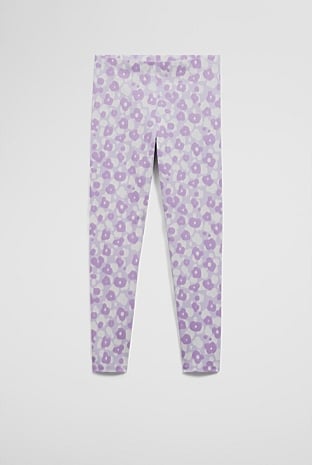 Organically Grown Cotton Blend Flower Legging