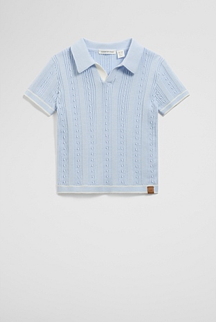 Organically Grown Cotton Knit Polo