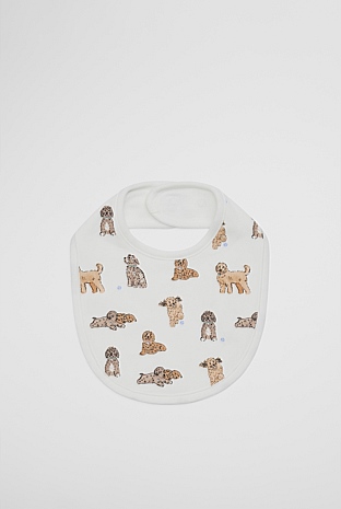 Dog Print Bib