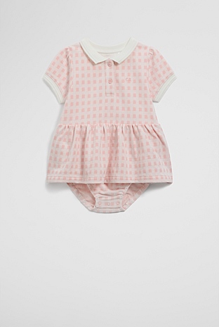 Organically Grown Cotton Polo Romper Dress