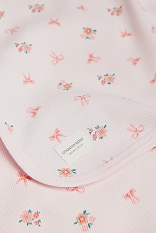 Organically Grown Cotton Waffle Blanket
