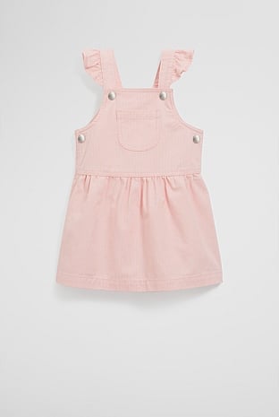 Organically Grown Cotton Railroad Frill Dress