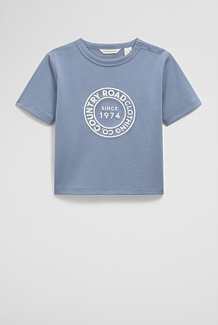 Australian Cotton Oversize Circle Logo T-Shirt
