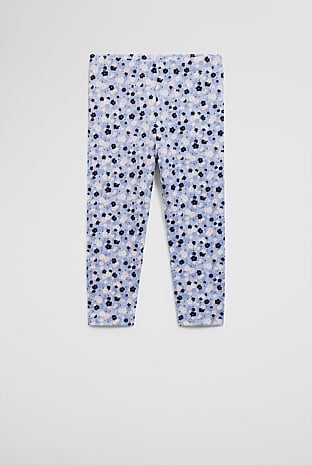 Organically Grown Cotton Blend Ditsy Legging