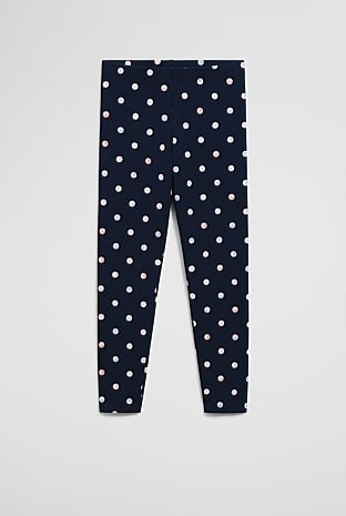 Organically Grown Cotton Blend Spot Legging
