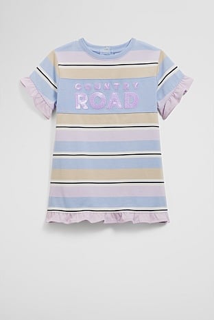 Organically Grown Cotton T-Shirt Logo Dress