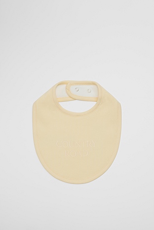 Organically Grown Cotton Waffle Bib