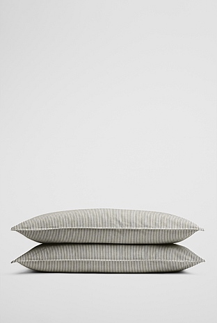 Brae Australian Cotton Stripe Standard Pillowcase Pair