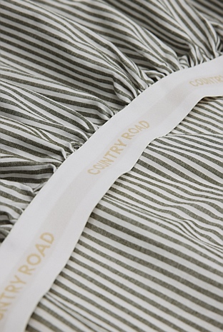 Brae Australian Cotton Stripe Queen Fitted Sheet