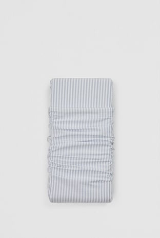 Brae Australian Cotton Stripe Queen Flat Sheet