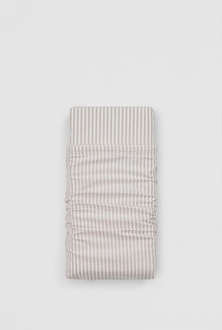 Brae Australian Cotton Stripe Queen Flat Sheet